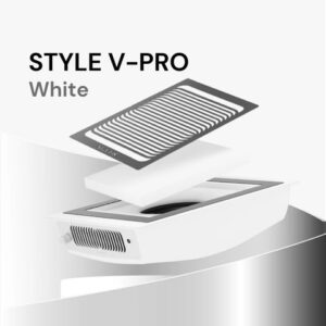 Shemax Style V-PRO — Pochłaniacz pyłu do manicure, biały