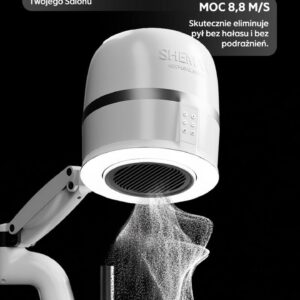 Shemax DUO PRO — Pochłaniacz pyłu z lampą LED do manicure i pedicure