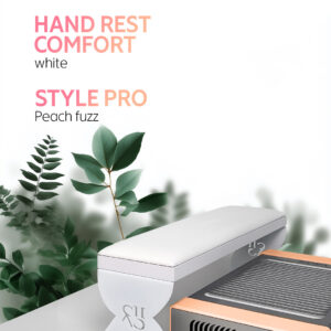 Pochłaniacz pyłu SHEMAX Style PRO + podstawka pod dłonie Comfort — kompletne stanowisko do manicure