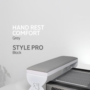 Pochłaniacz pyłu SHEMAX Style PRO + podstawka pod dłonie Comfort — kompletne stanowisko do manicure