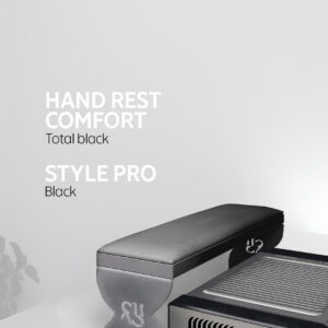 Pochłaniacz pyłu SHEMAX Style PRO + podstawka pod dłonie Comfort — kompletne stanowisko do manicure
