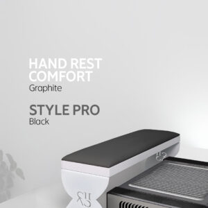 Pochłaniacz pyłu SHEMAX Style PRO + podstawka pod dłonie Comfort — kompletne stanowisko do manicure