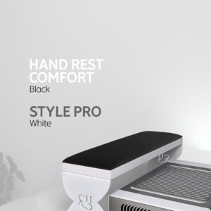 Pochłaniacz pyłu SHEMAX Style PRO + podstawka pod dłonie Comfort — kompletne stanowisko do manicure