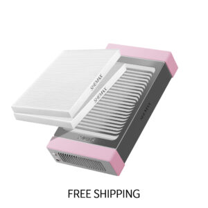 Pochłaniacz pyłu do manicure SHEMAX Style PRO + 2 filtry zapasowe — zestaw na rok pracy w salonie